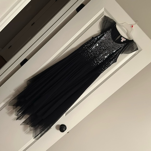XL girls dress, sequined top and chiffon bottom. Never worn. - Picture 1 of 3